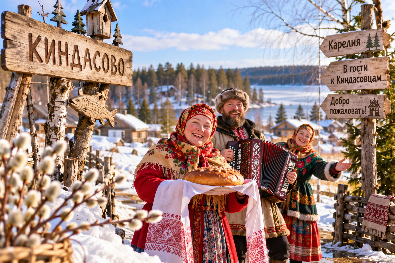 Карелия В гости к Киндасовцам