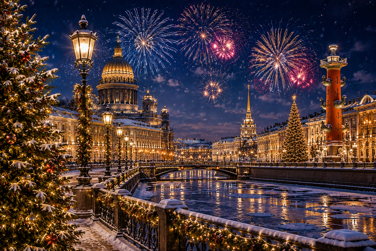 Новогодние узоры Санкт-Петербурга