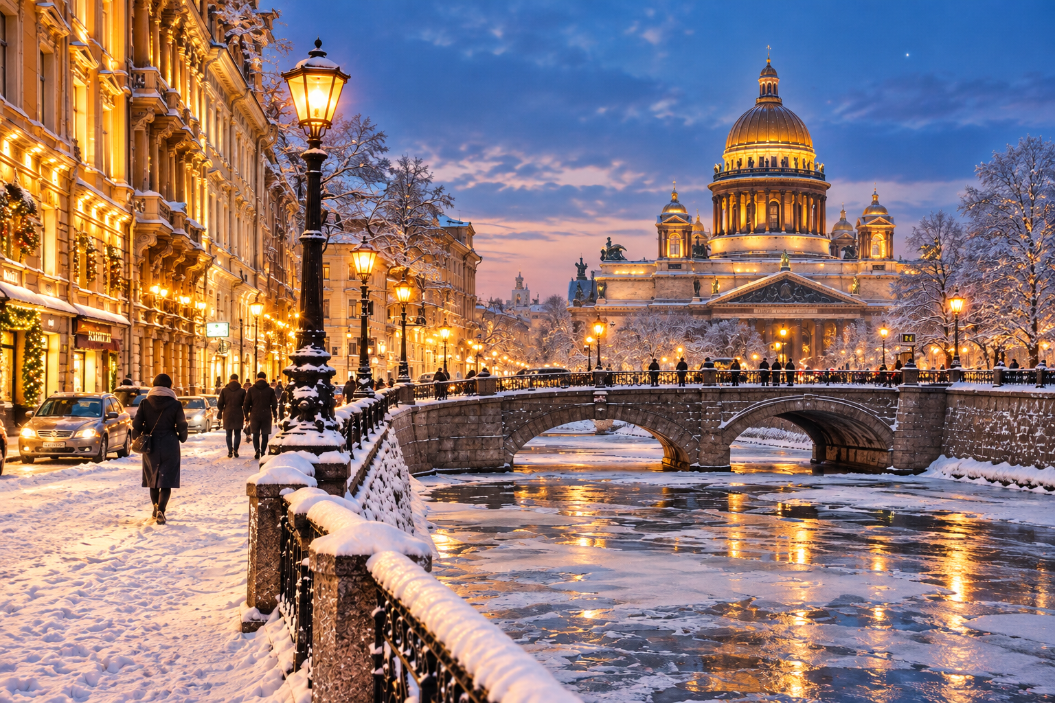 Зимнее очарование Петербурга