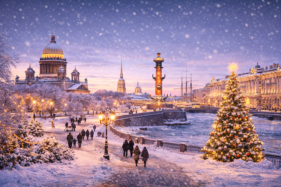Зимнее очарование Петербурга